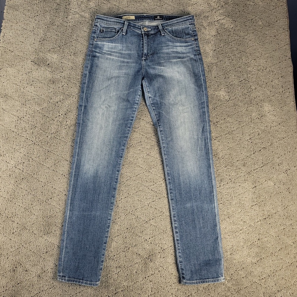 Adriano Goldschmied Jeans Womens 30 Blue The Prima Slim Straight Whisker Stretch